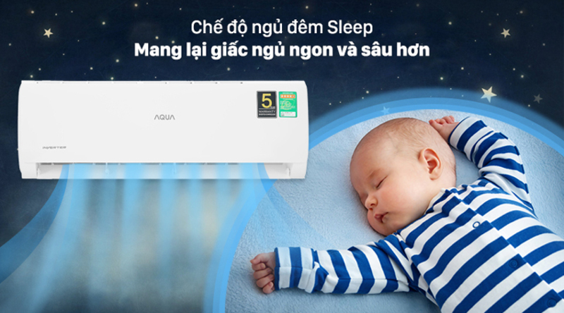 bật điều hòa chế độ sleep