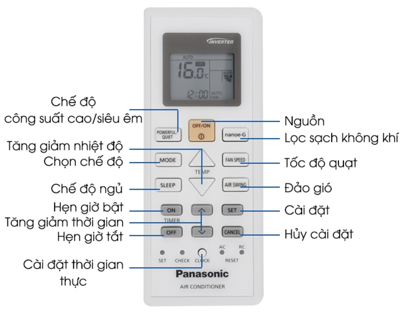 cách chỉnh điều hòa panasonic mát nhất